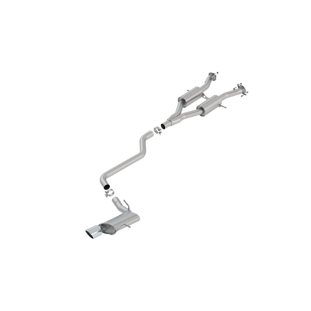 BORLA 140748 Cat-Back "S-Type" 2.5" 4" RD x 8" JEEP GRAND CHEROKEE 3.6L V6 AT Photo-0