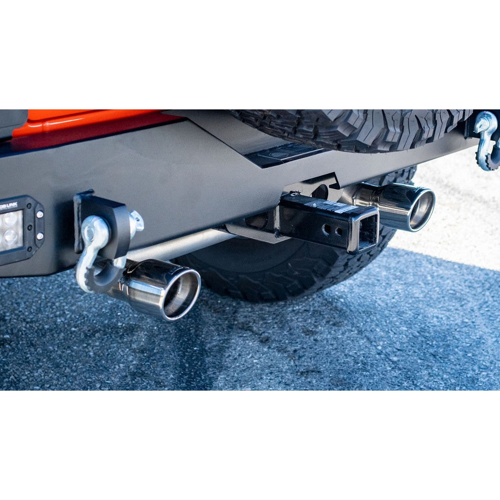 BORLA 11955 Exhaust System Axle-Back Touring, 2.5" (3.5" Tips) for JEEP Wrangler 3.6L (JL / JLU) 2018- Photo-2