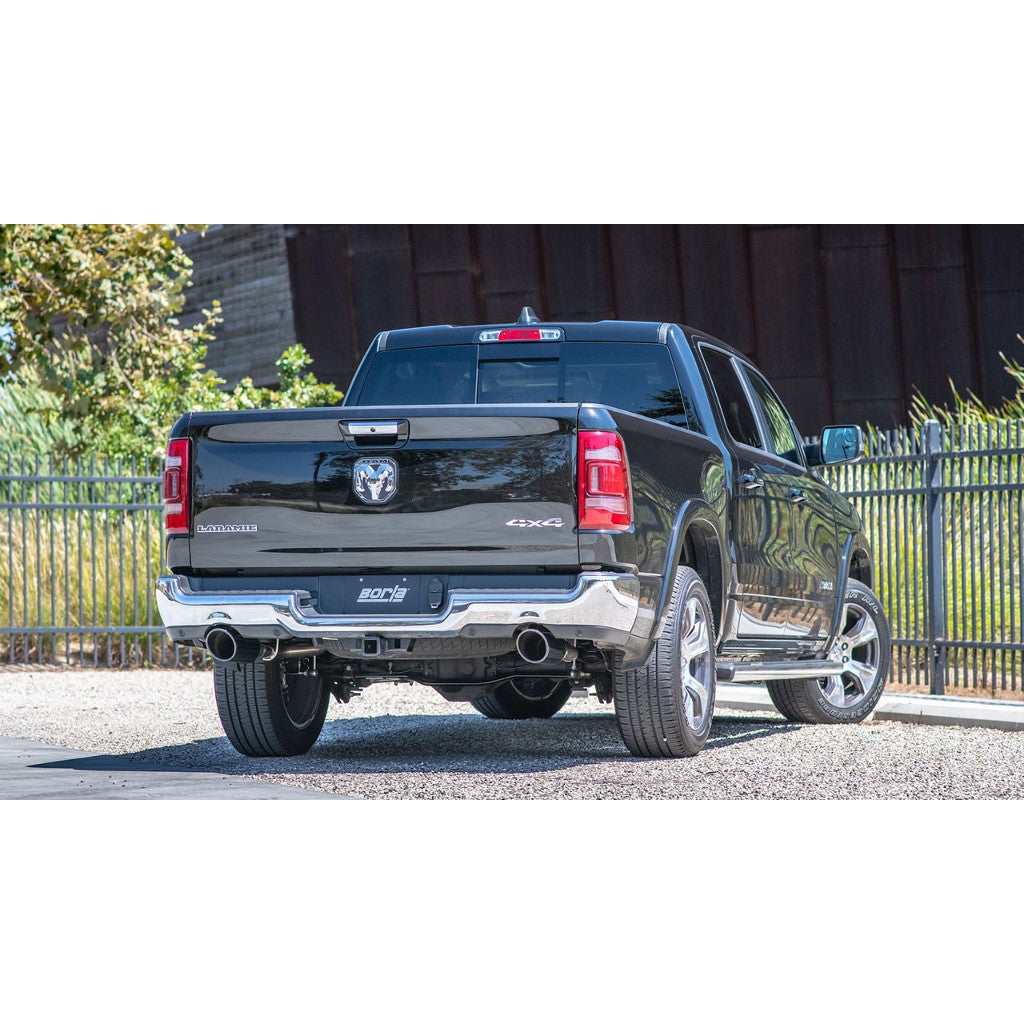 BORLA 140753BC Cat-Back "ATAK" 3", 2.5" 5" RD x 15.25" RAM TRUCKS 1500 5.7L V8 AT Photo-1