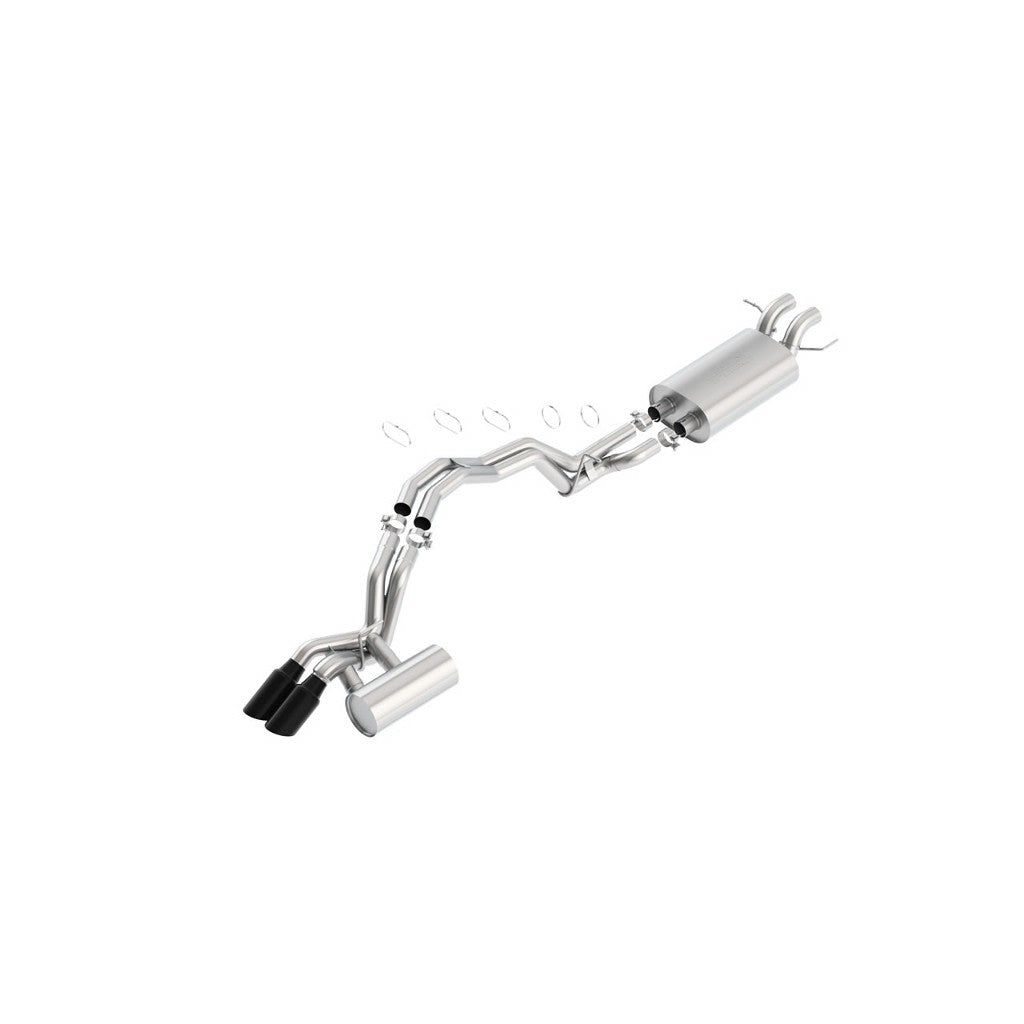 BORLA 140744 Cat-Back™ "Touring" 2.5" D RD RL AC 4" RD x 9.5" FORD LINCOLN NAVIGATOR 3.5L V6 AT Photo-0