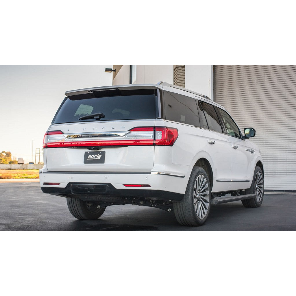 BORLA 140744 Cat-Back™ "Touring" 2.5" D RD RL AC 4" RD x 9.5" FORD LINCOLN NAVIGATOR 3.5L V6 AT Photo-1
