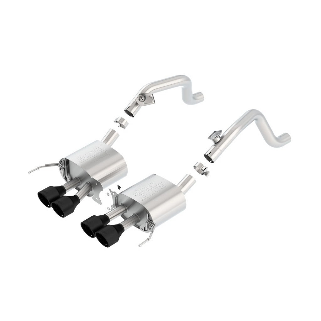 BORLA 11869CB Axle-Back "ATAK" 2.75, 2.5" D RD RL AC IC 4.25" RD x 6.13" CHEVROLET CORVETTE C7 C7 6.2L AT / MT Photo-0
