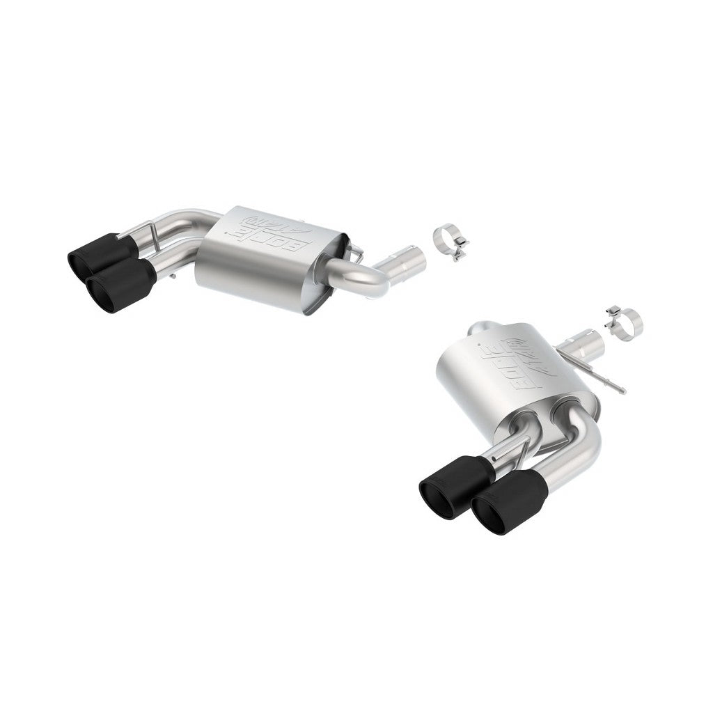 BORLA 11921CB Axle-Back "ATAK" 2.75, 2.5" D RD RL AC 4" RD x 6.25" CHEVROLET CAMARO V8 6.2L V8 AT / MT Photo-0