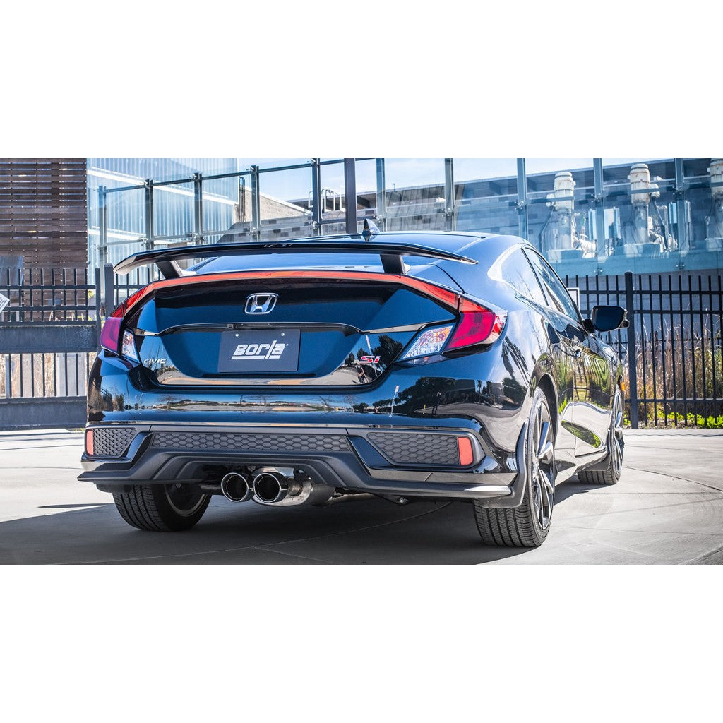 BORLA 140777 Cat-Back "S-Type" 2.75" D RD RL AC IC 4.25" RD x 6.13" HONDA CIVIC SI 1.5L Turbo MT FWD 2DR Photo-1