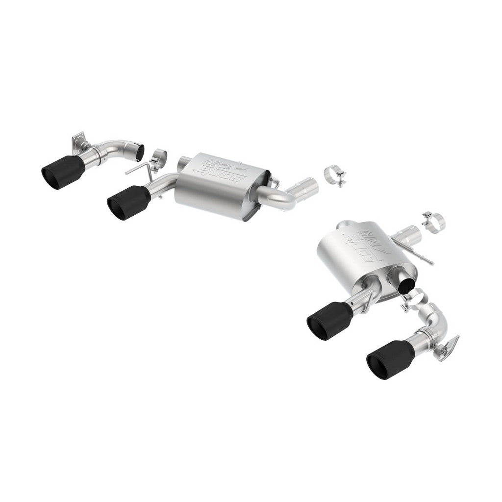 BORLA 11925CB Axle-Back "ATAK" 2.75, 2.5" D RD RL AC 4" RD x 6.25" CHEVROLET CAMARO V8 6.2L V8 AT / MT Photo-0