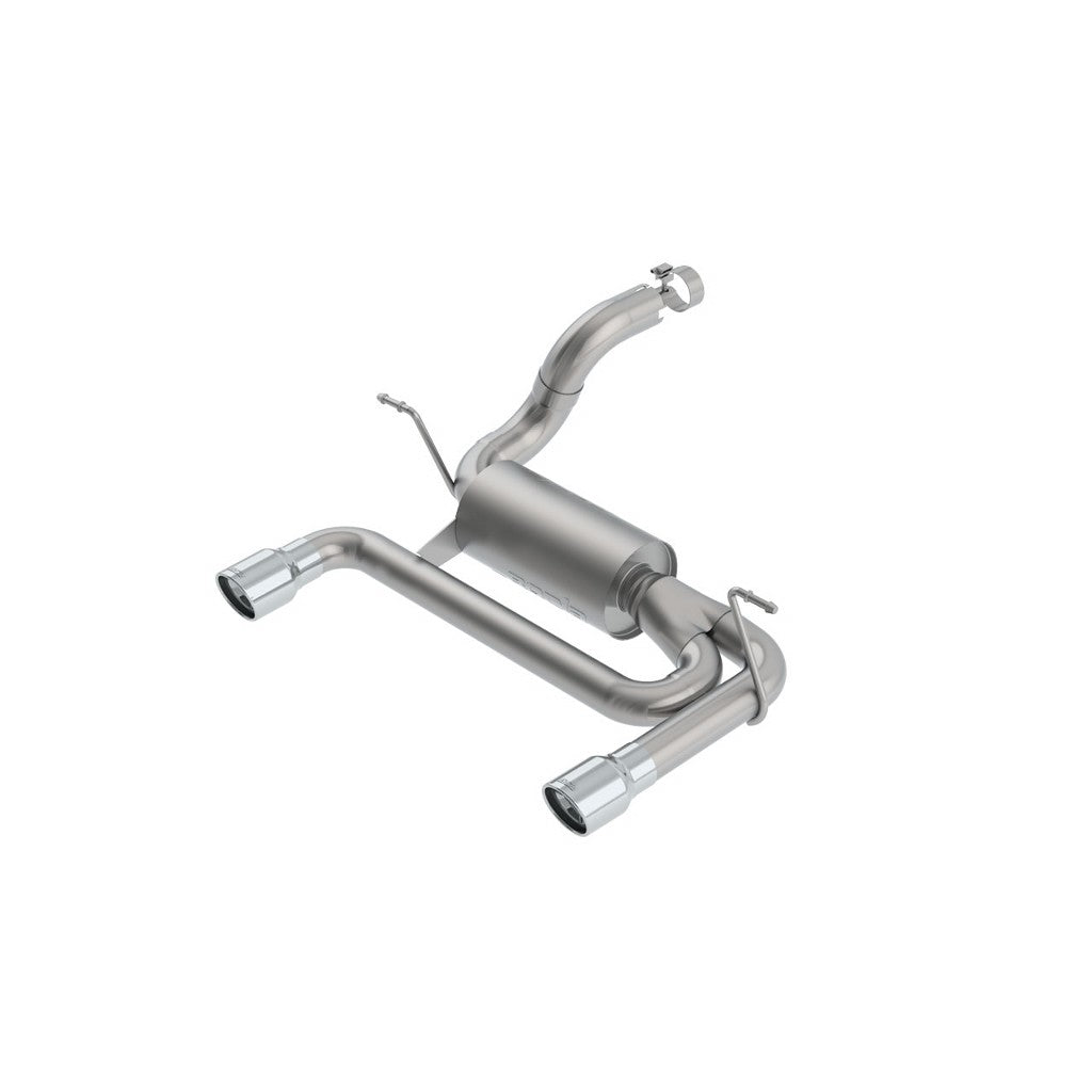 BORLA 11957 Exhaust System Axle-Back ATAK, 2.75", 2.5" (3.5" Tips) for JEEP Wrangler 3.6L (JL / JLU) 2018- Photo-0
