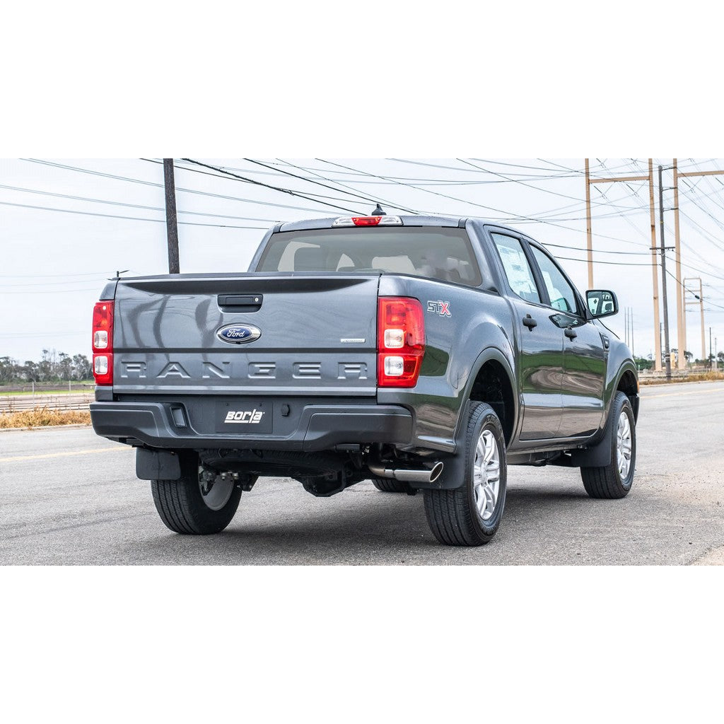 BORLA 140788 Cat-Back "S-Type" 2.75" S RD RL AC 4" RD x 12" FORD RANGER XL, XLT, Lariat 2.3L i4 AT Photo-1