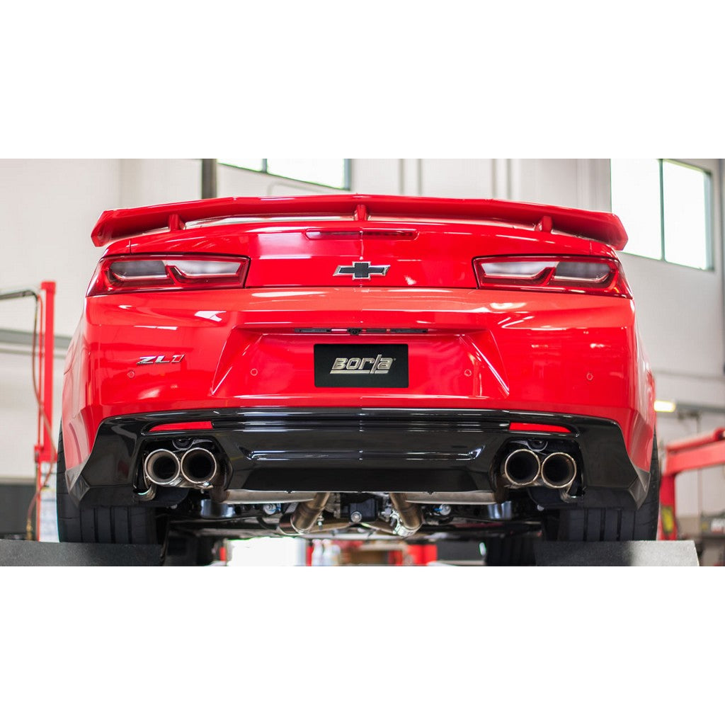 BORLA 140727 Cat-Back "ATAK" 3" D RD RL AC 4" RD x 6.25" CHEVROLET CAMARO ZL1 / 1LE 6.2L V8 AT / MT Photo-1