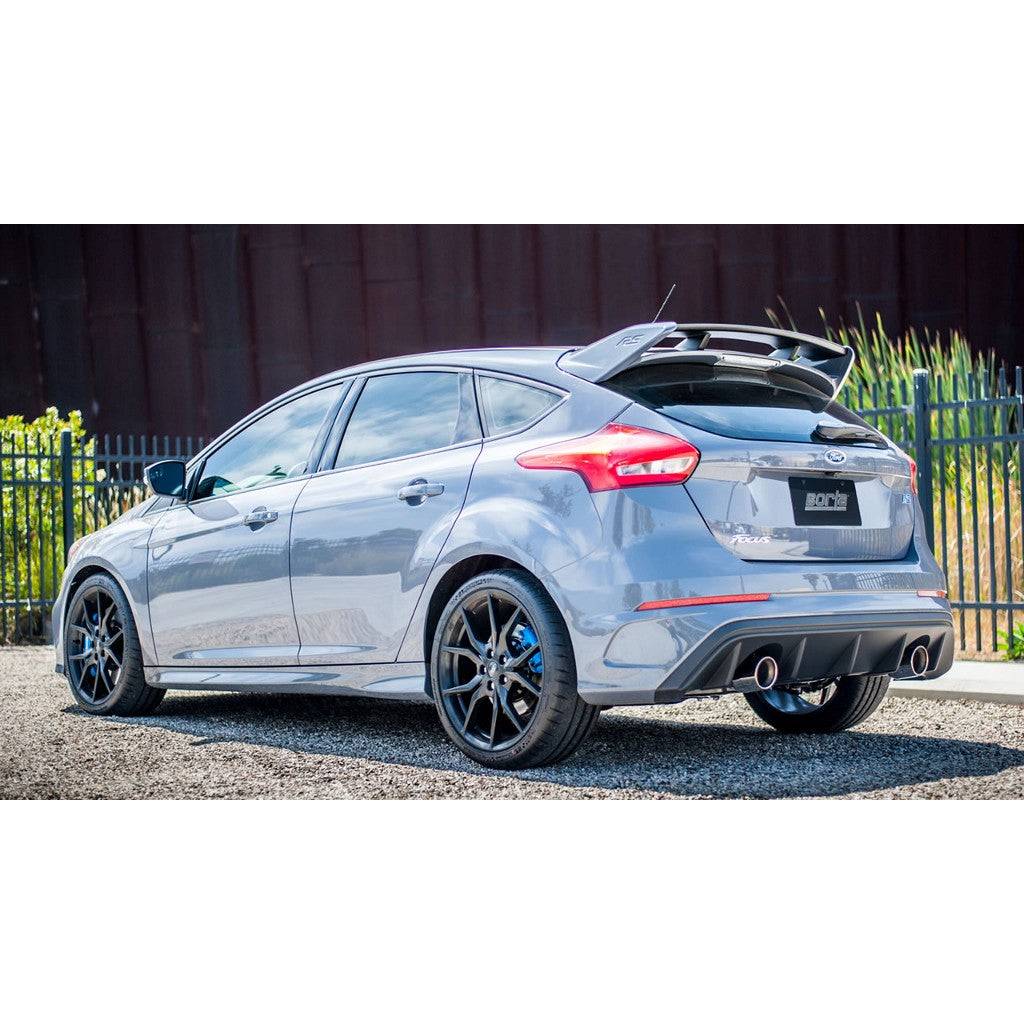 BORLA 140730 Cat-Back "ATAK" 3", 2.25" S RD RL AC 4" RD x 8" FORD FOCUS RS 2.3L MT AWD 5DR hatchback 16-18 Photo-1