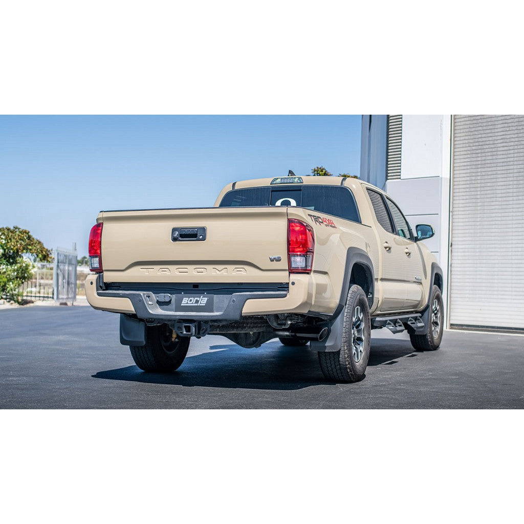 BORLA 140680BC Cat-Back "S-Type" 2.5" S RD RL AC 4" RD x 12" TOYOTA TACOMA 3.5L AT Photo-1
