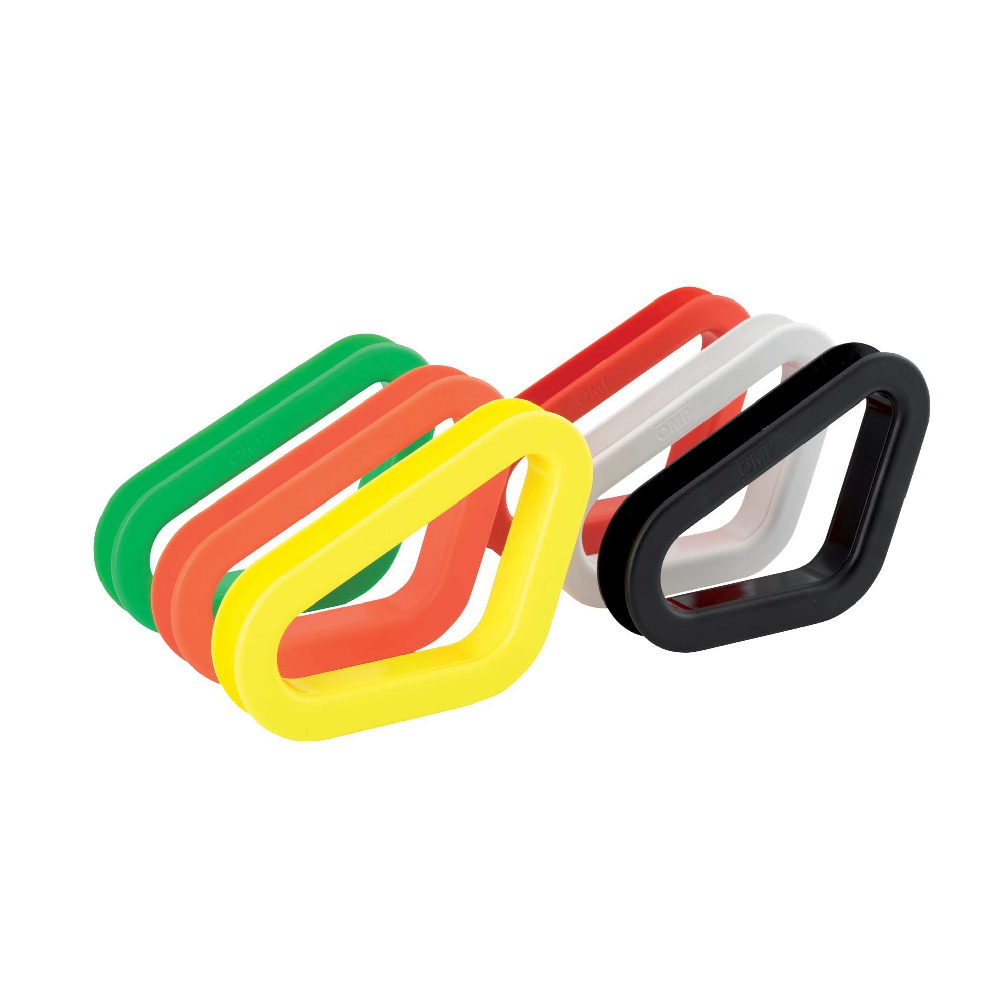 OMP HC0-0931-071 (HC/931/N) PLASTIC KIT FOR SEAT'S HARNESS SLOTS (LATERAL). BLACK. Photo-0