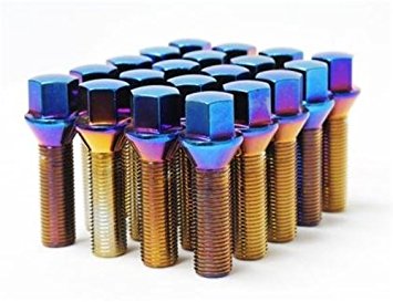 MUTEKI 40623B Bolts kit 60D M12 50mm Black Photo-0