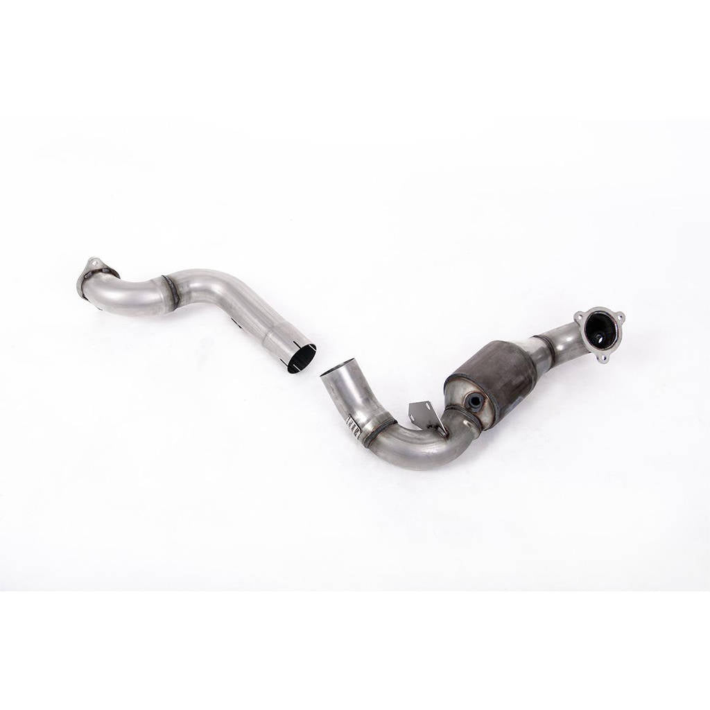 MILLTEK SSXMZ135 Large Bore Downpipe and Hi-Flow Sports Cat MERCEDES-Benz A-Class A35 AMG 2.0 Turbo (W177 Hatch Only) Photo-0