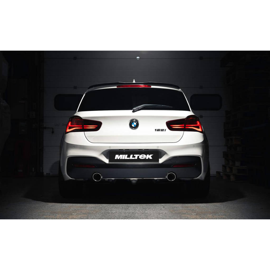MILLTEK SSXBM1133 Rear Silencer(s) Twin 90mm GT90 BMW 1 Series 120i & 125i 3 & 5 Door Hatch (F20 & F21 B48 Engine Only) Photo-1