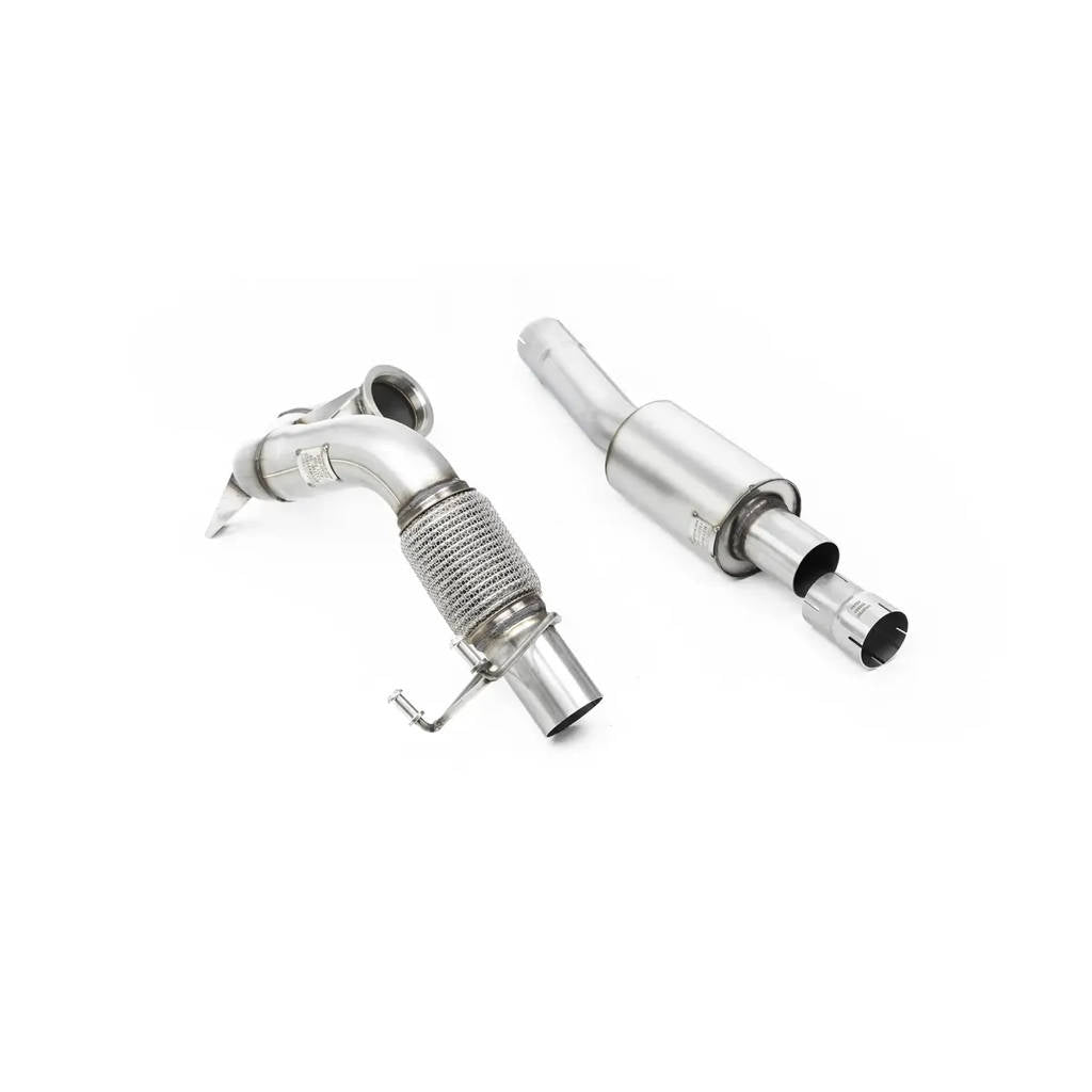 MILLTEK SSXVW566 Large-bore Downpipe and De-cat VW Polo GTI 2.0 TSI (AW - 5 Door) - Non GPF/OPF Models Only Photo-0