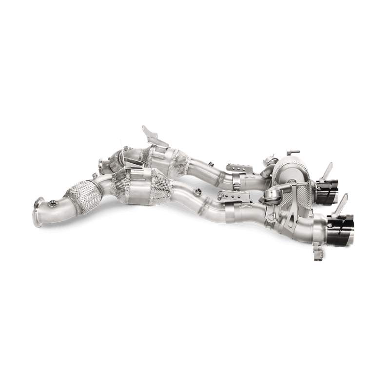 AKRAPOVIC L-FE/SS/2 Link Pipe Set w/o Cat (SS) FERRARI 488 GTB/488 Spider 2016-2019 Photo-1