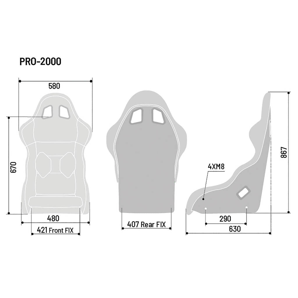 SPARCO 008016RMRGR MARTINI RACING DESIGN SEAT PRO 2000 (grey) Photo-3
