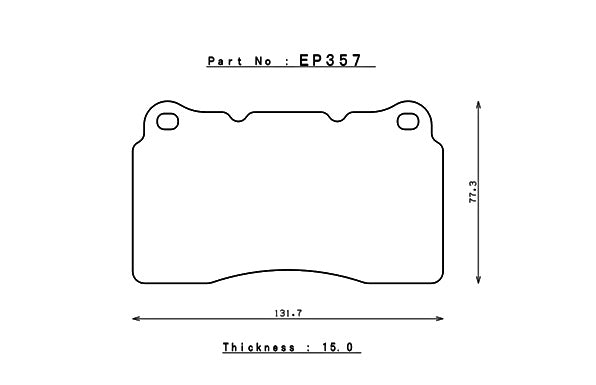 ENDLESS EP357MX72 Front brake pads SUBARU STI, MITSUBISHI EVO, MEGANE RS250, ASTRA J OPC Photo-0