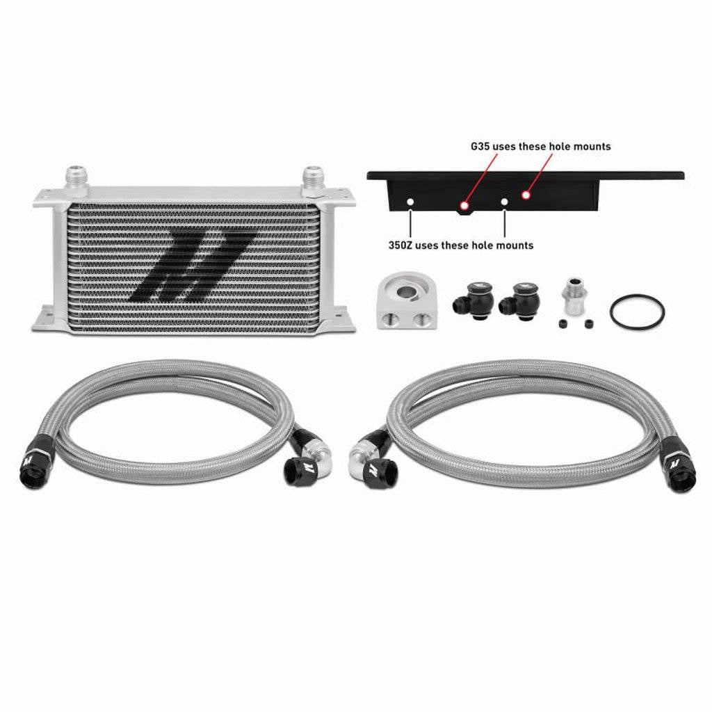 MISHIMOTO MMOC-350Z-03 Oil cooler kit for NISSAN Z33 350Z (Silver core with thermostat) Photo-13