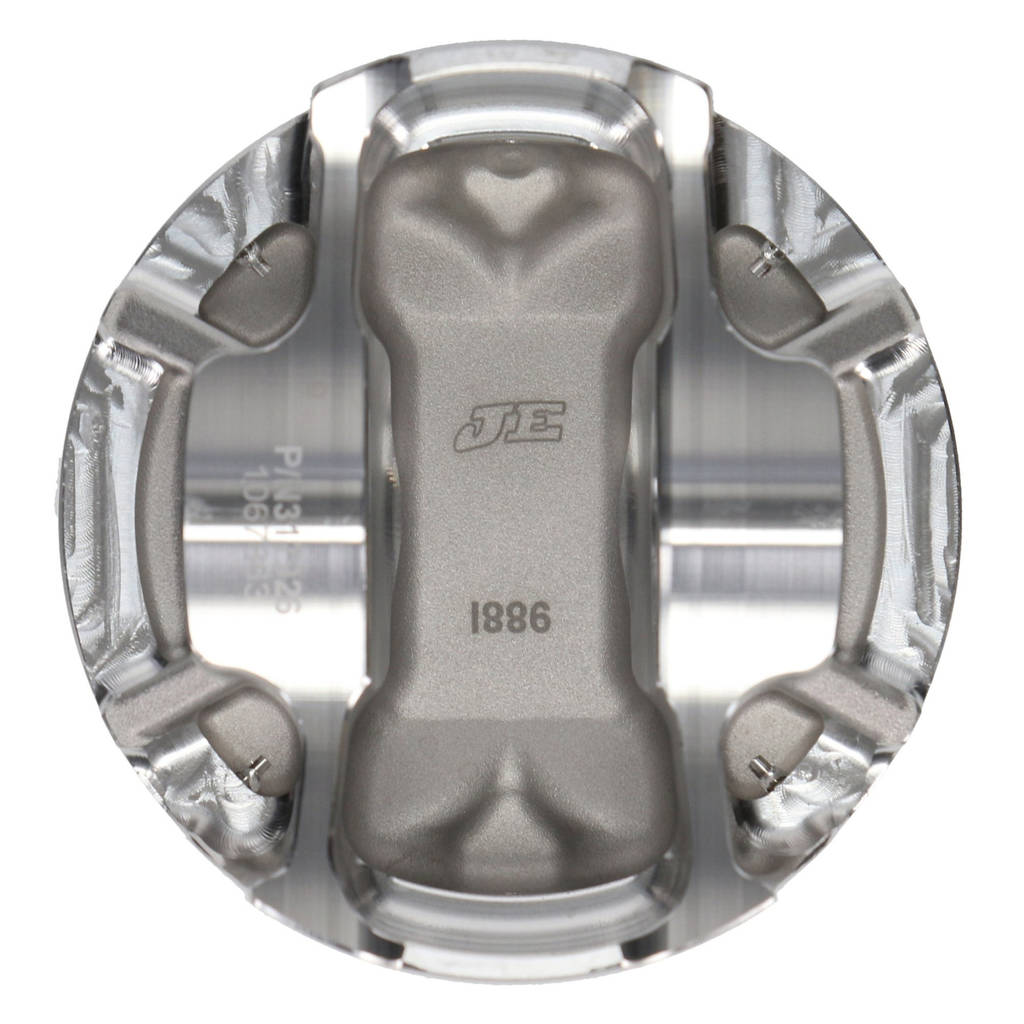 JE 367894 Piston Kit Ultra Series (86.50 mm Bore, 1.260 in. CH, -13.60 CC) for NISSAN SR Series Engine Photo-2