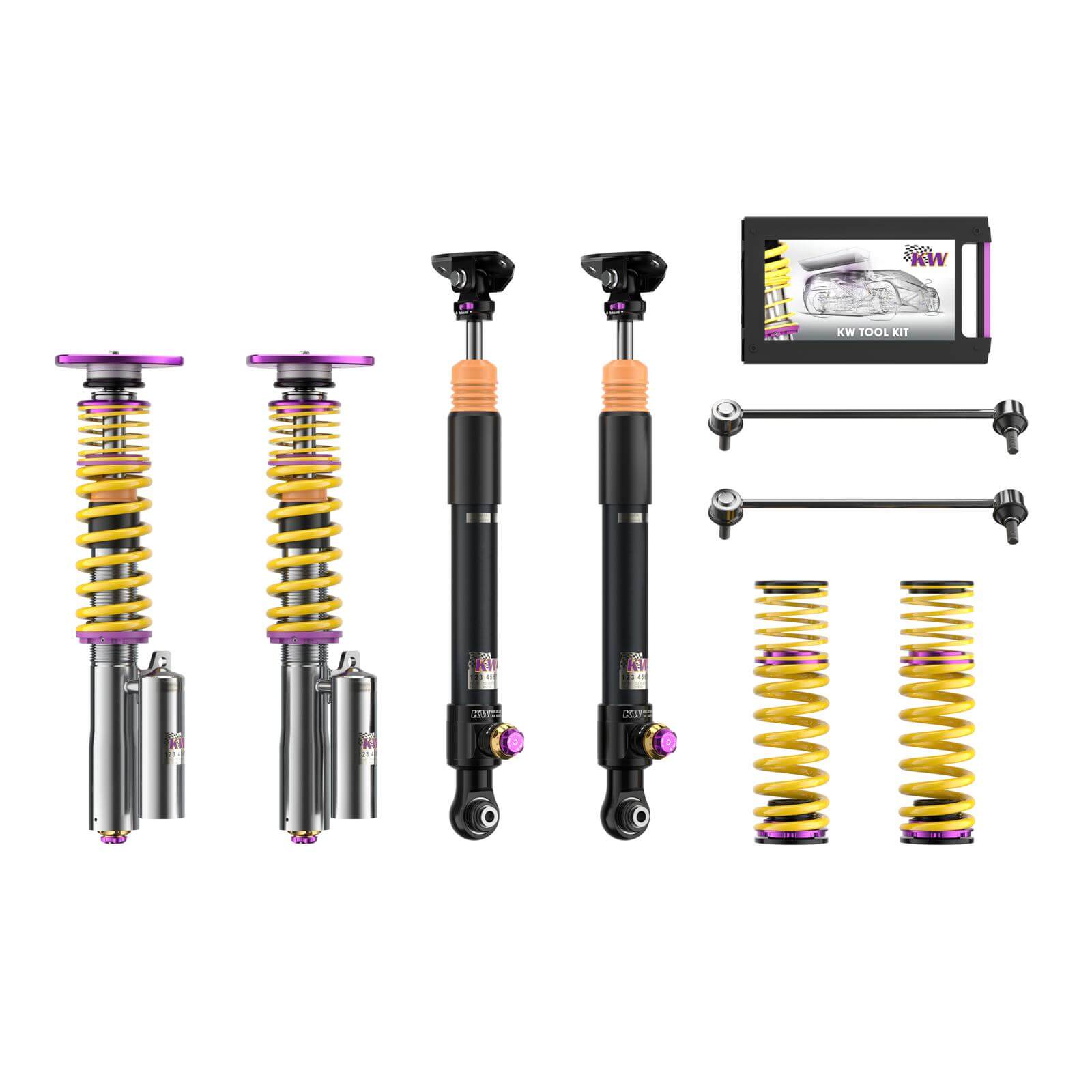 KW 397102DV Coilover kit CLUBSPORT for AUDI TT (FV3 / FVP) 2014+ / A3 Sportback (8YA / 8YS) 2019+ Photo-0