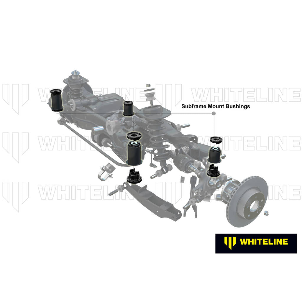 WHITELINE KDT918 Subframe Mount Bushing Inserts - BMW Photo-1