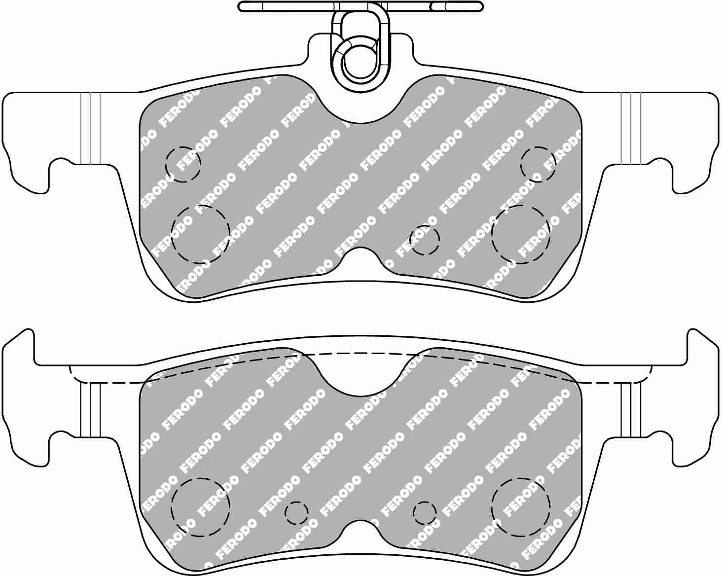 FERODO FCP5130H Rear Brake Pads DS2500 for FORD Fiesta ST (Mk7) Photo-0