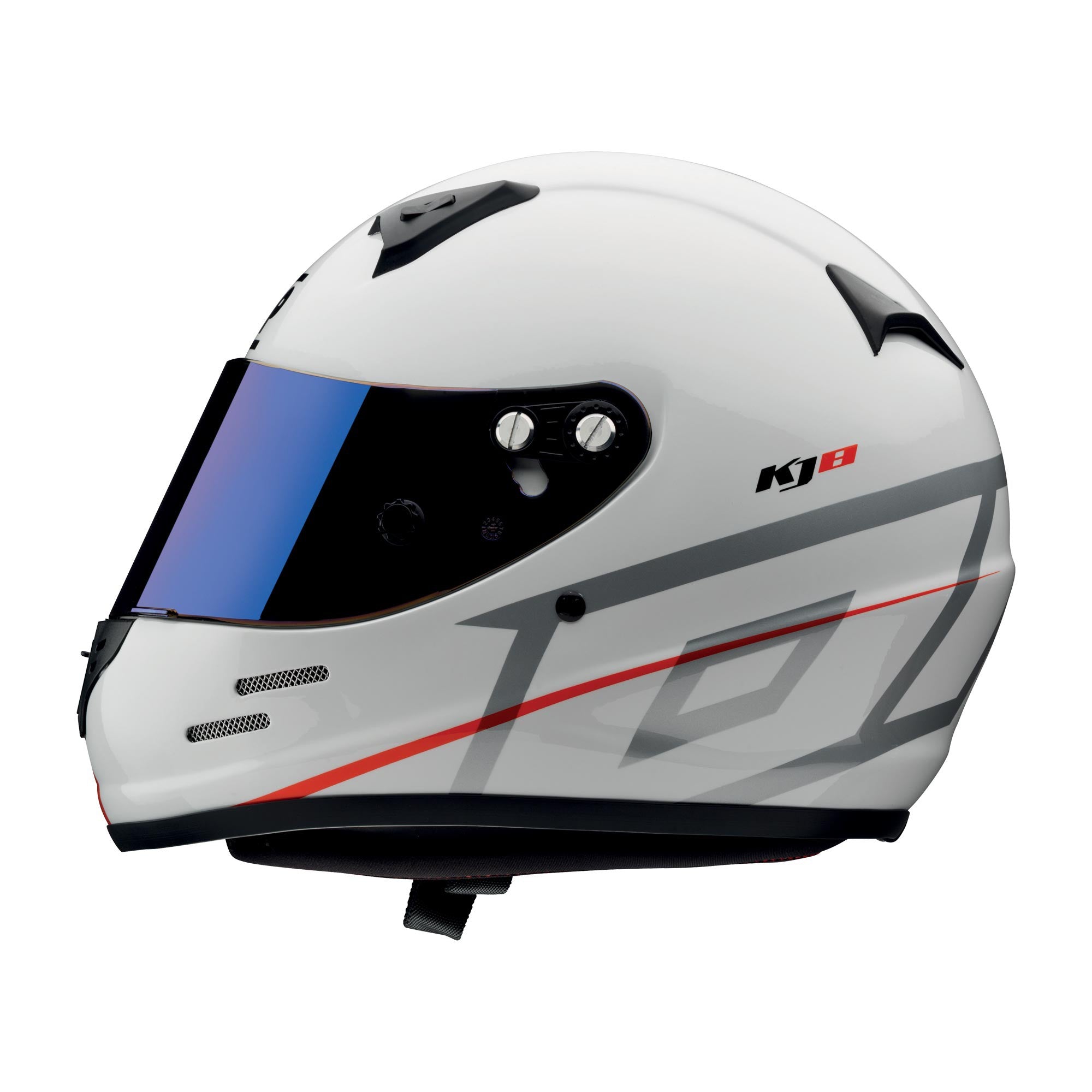 OMP SC0-0790-B01-020-M (SC790E020M) KJ-8 EVO Kart helmet, CMR 2016, white, iridium visor, size M(56-57) Photo-3