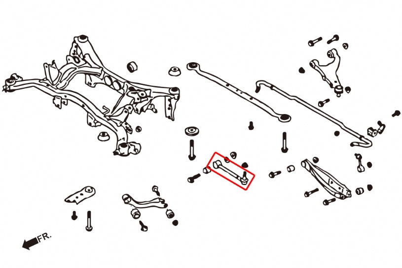 HARDRACE 7495 REAR TOE ARM RUBBER 2PC SUBARU BRZ/ GRB/ SH/ SJ/ BM9 Photo-1