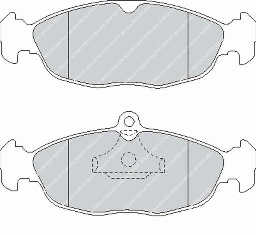FERODO FCP732R Rear Brake Pads DS3000 for OPEL Corsa B GSI Photo-0