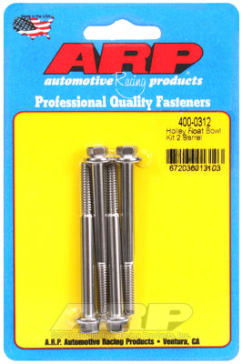 ARP 400-0312 Carburetor Float Bowl Bolt Kit for Holley 2 Barrel Photo-0