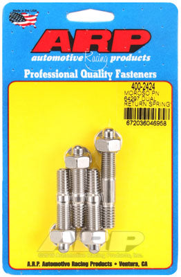 ARP 400-2424 Carburetor Stud Kit No spacer with Moroso #64927 return spring kit. ARP Stainless. hex Photo-0