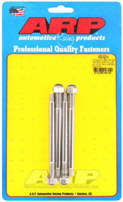 ARP 400-3214 Water Pump Pulley Stud Kit 5/16-24 X 4.250˝. ARP Stainless. polished. hex (fits 3.000˝ fan spacer) Photo-0
