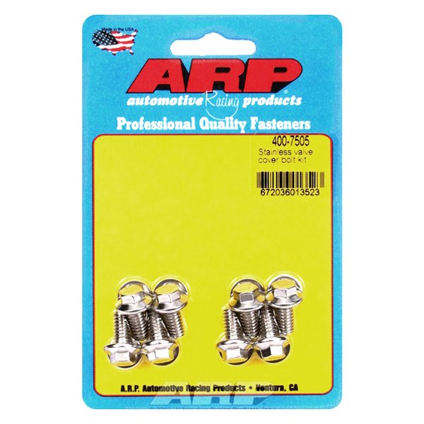 ARP 400-7505 Valve Cover Bolt Kit for Stamped steel covers. SS. 12pt Photo-0