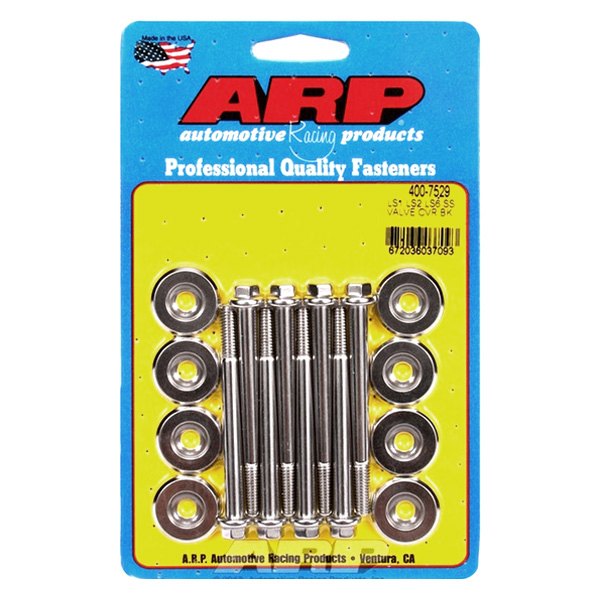 ARP 400-7529 Valve Cover Bolt Kit for Chevrolet LS Gen III/IV. with 0.165 thick washer. ARP Stainless. hex Photo-0