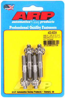 ARP 400-8004 Accessory Stud Kit M8 X 1.25 X 51mm. broached. 4 pieces Photo-0