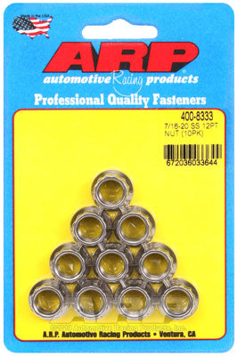 ARP 400-8333 Nut Kit 7/16-20 SS 12pt Photo-0