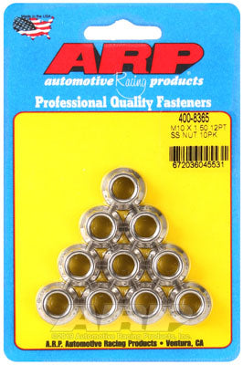 ARP 400-8365 Nut Kit M10 X 1.50 SS 12mm socket 12pt Photo-0
