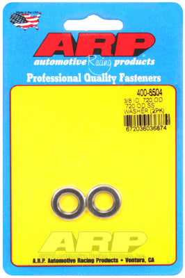 ARP 400-8504 Washer Kit 3/8" ID .720" OD SS washer Photo-0