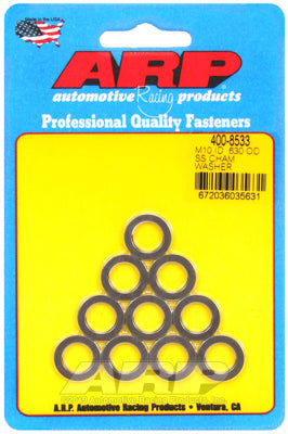 ARP 400-8533 Washer Kit M10 ID .630" OD SS chamfer washers Photo-0