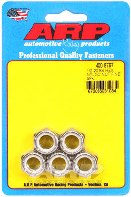 ARP 400-8767 Nut Kit 1/2"-20 SS fine nyloc hex Photo-0