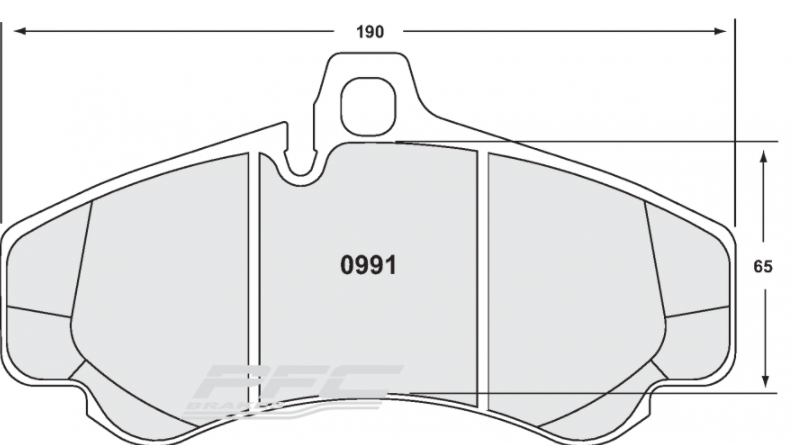 PFC 0991.331.17.44 Front Brake Pads for PORSCHE 996 GT2/GT3 / 997 Turbo/GT3 380mm (331 Compound, 17 mm) Photo-0