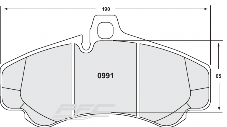 PFC 0991.331.17.44 Front brake pads RACE 331 CMPD 17mm PORSCHE 996 (GT2/GT3), 997 (Turbo/GT3) (380mm) Photo-0 