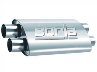 BORLA 400286 ProXS™ Muffler, Dual / Dual, Oval, 2.5" 19" x 4" x 9.5" Photo-1
