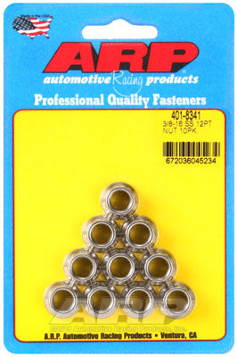 ARP 401-8341 Nut Kit 3/8-16 SS 12pt Photo-0
