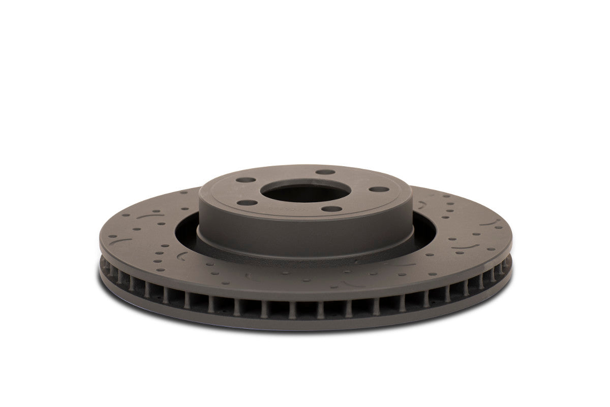 HAWK HTC4450 Rear Rotors Talon Cross-Drilled And Slotted DODGE Ram 1500 Photo-0