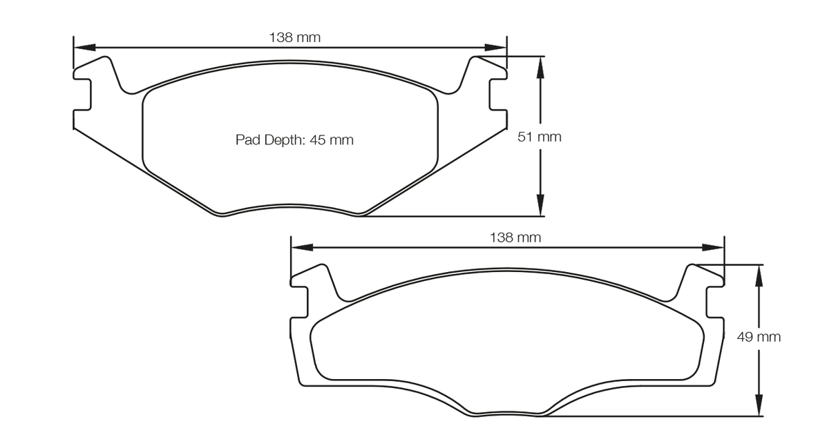 PAGID 4011-RSL29 Front Brake Pads for VW POLO (6n) 1.3i / 1.4i (94-99) Photo-0