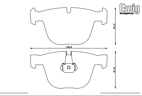 ENDLESS EIP151ME20 Rear brake pads BMW M3 E92/E90/M5 E60/M6 E63/E64/X6 E72/1M E82 Photo-0