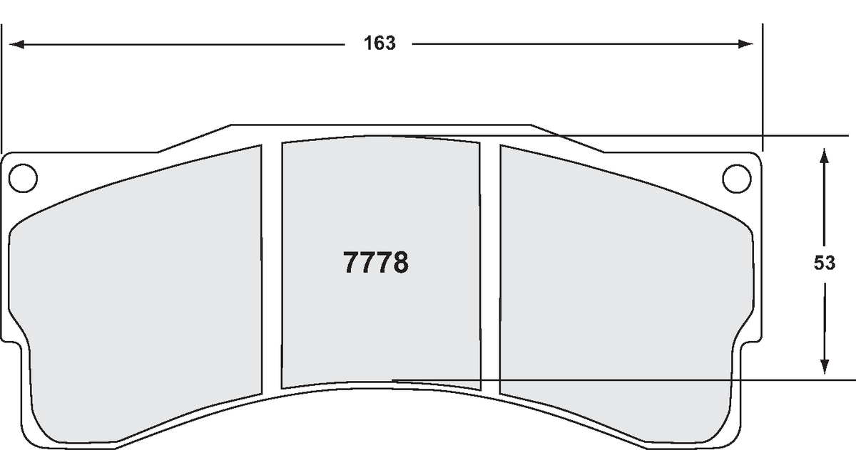 PFC 7778.89.25.44 Brake Pads for BMW Z4 GT3 (89 Compound, 25 mm) Photo-0