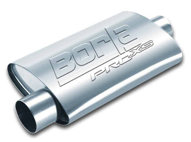 BORLA 40358 ProXS™ Muffler Center / Offset Oval 2,5" in / out, 14" x 4" x 9.5" Photo-0